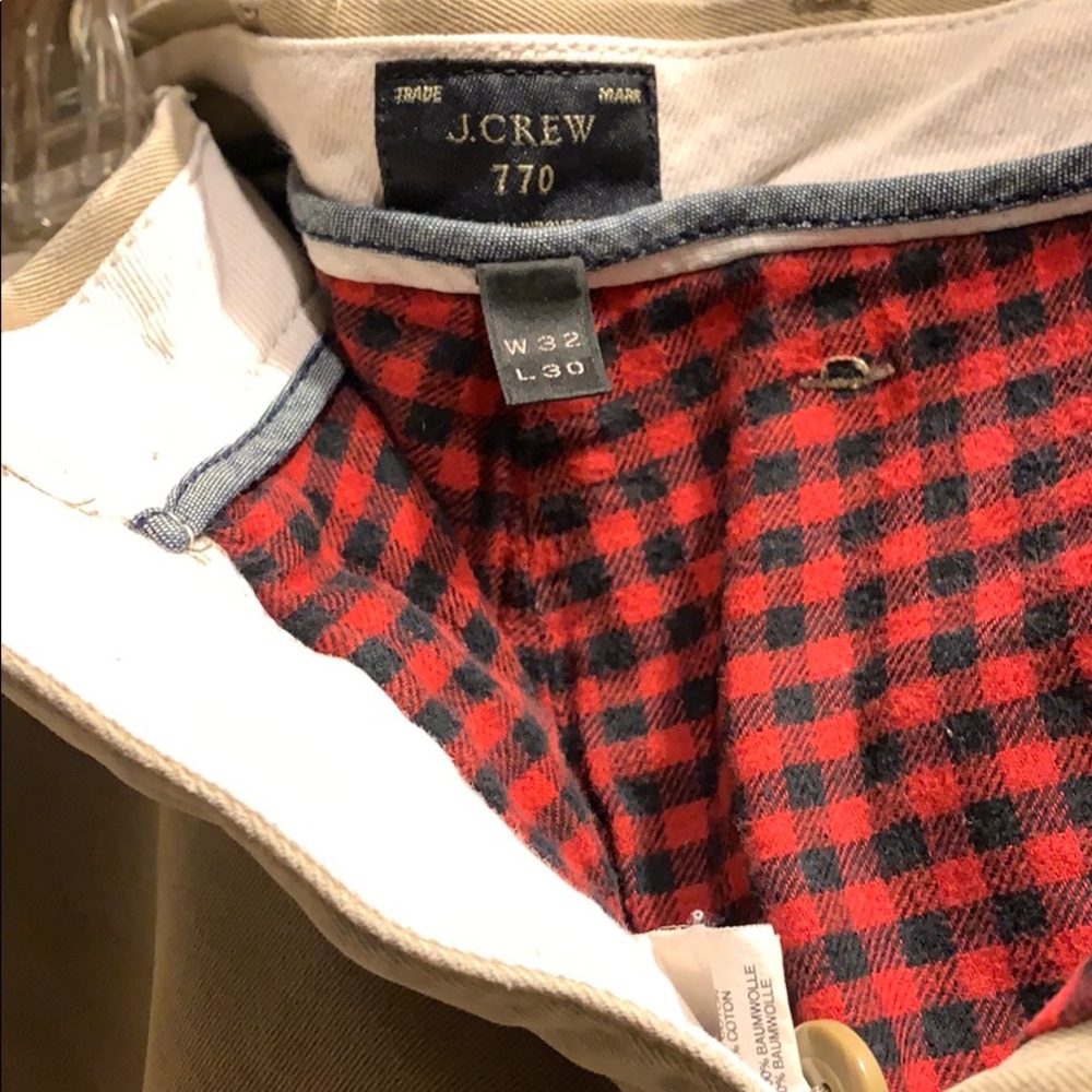 Worn well jcrew flannel lined chinos.